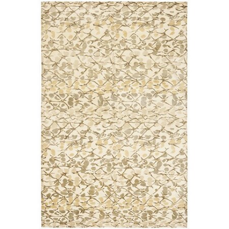 Safavieh 6 x 9 ft. Medium Rectangle Contemporary Martha Stewart B Wheat F Bge Hand Knotted Rug MSR8641C-6